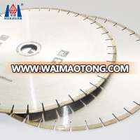 Smooth cutting edge diamond saw blade for marble