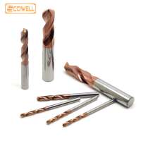 Micro grain solid Tungsten carbide CNC Twist Drill Bits HRC55 Carbide Drill bits For Metal working