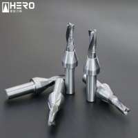 Two flute compression spiral milling cutter